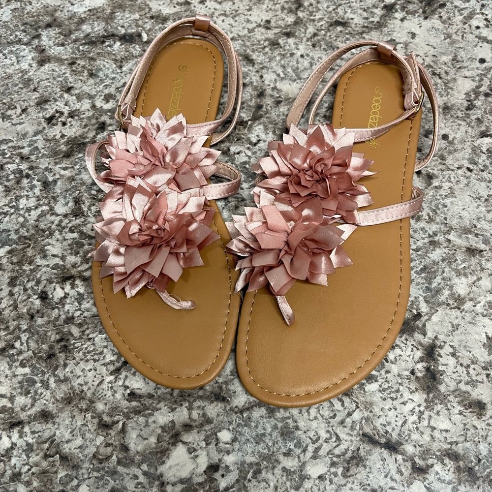 Pink Floral Sandals